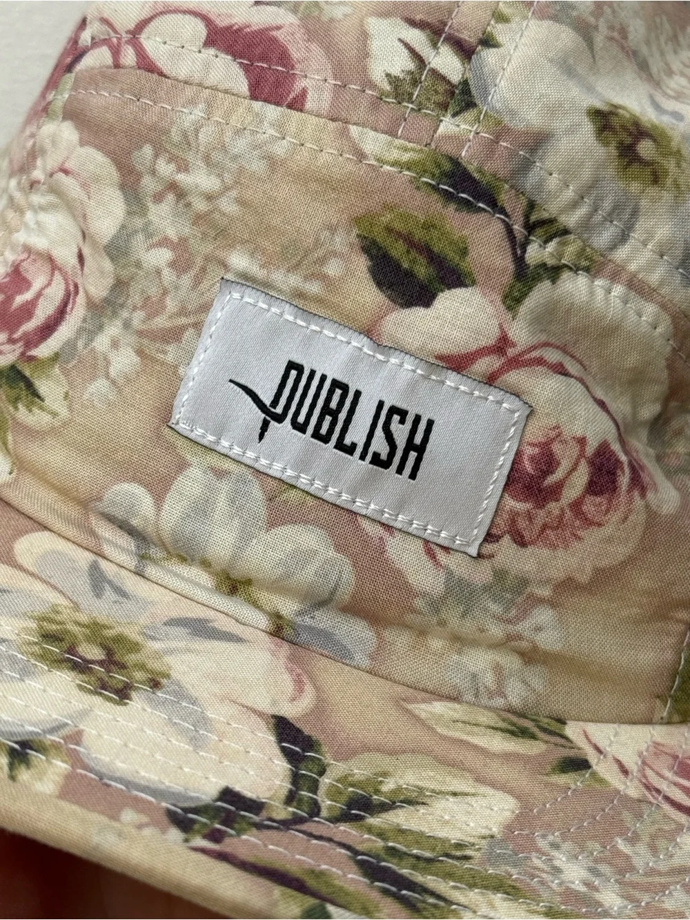Publish Floral Five-Panel Cap In Excellent Condition